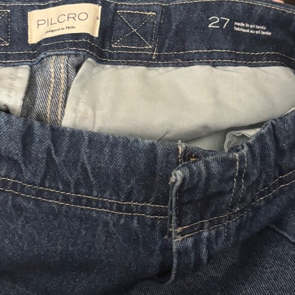 Pilcro Anthropologie Curve High-Rise Tapered Barrel Jeans Size 27 - Picture 6 of 7